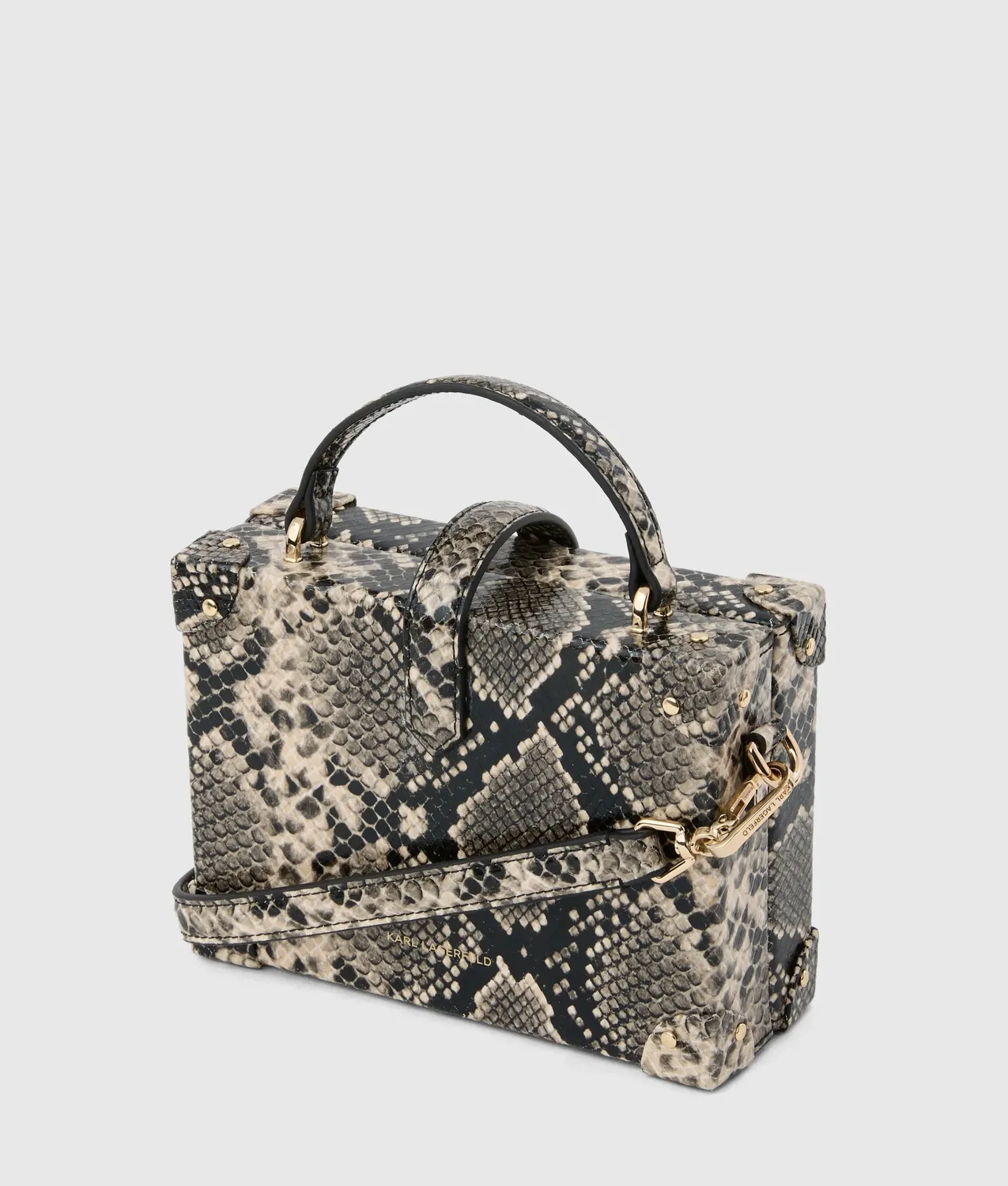 Karl Lagerfeld K/Autograph Drop Small Trunk Tasche Python