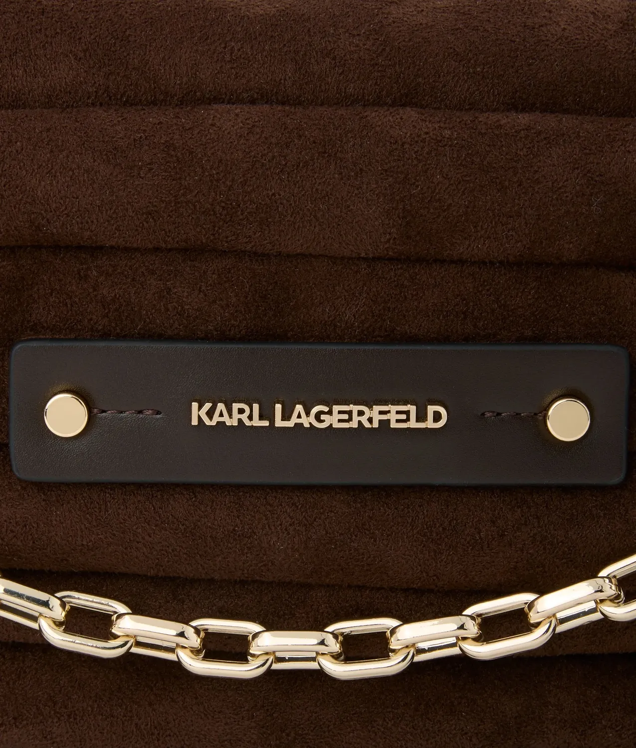 Karl Lagerfeld K/Essential Plié Crossbody Wildleder