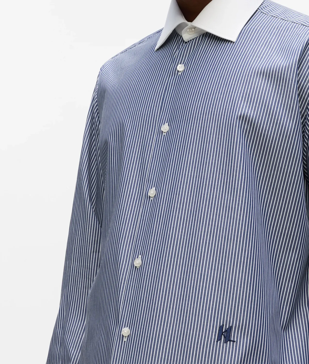 Karl Lagerfeld Striped Shirt Hemd Herren 14 1/2-18 gestreift