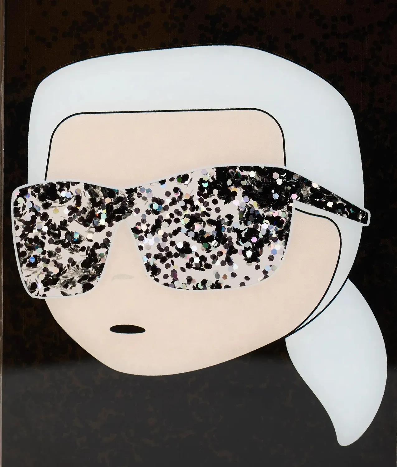 Karl Lagerfeld Ikon Handyhülle iPhone 17 Pro Max Glitzer