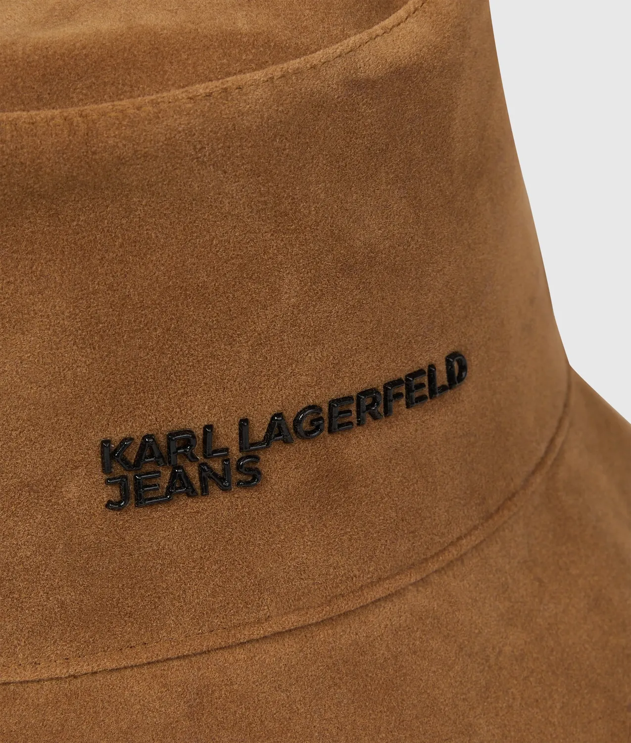 Karl Lagerfeld Jeans Bucket Hat Wildleder Wendehut beige