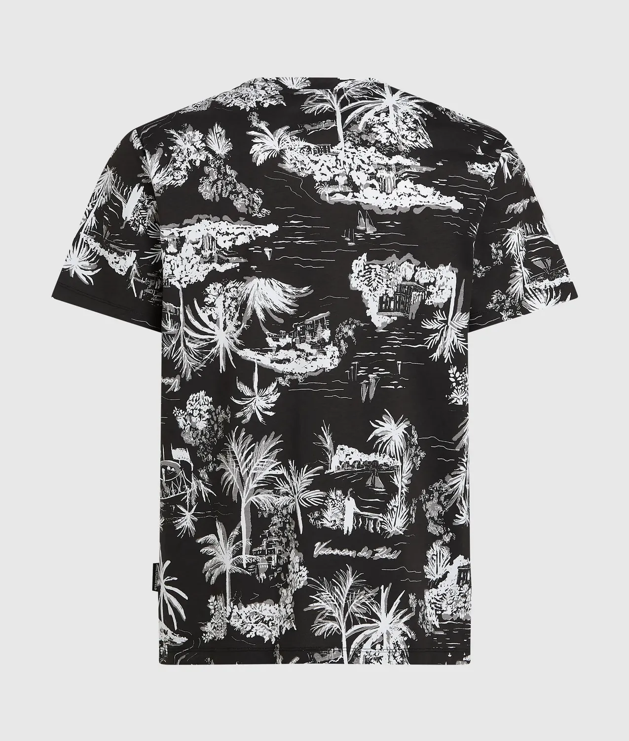 Karl Lagerfeld Villa la Vigie Print T-Shirt Bio-Baumwolle