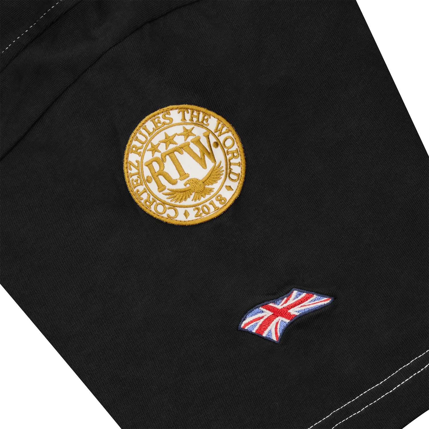 Corteiz Alpine Poloshirt Classique Black Baumwolle