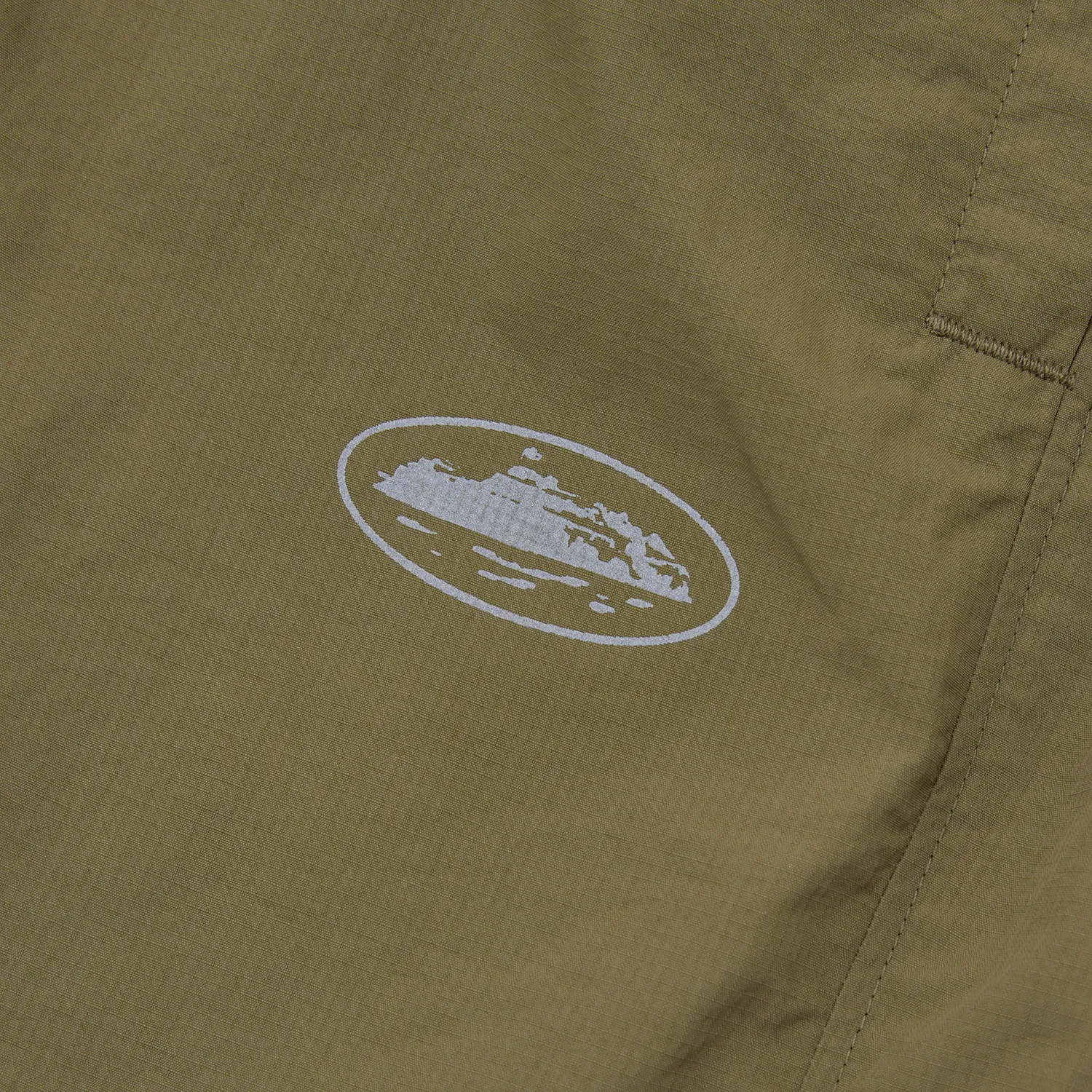Corteiz Static Shuku Pant Hose Olive Nylon Wasserdicht