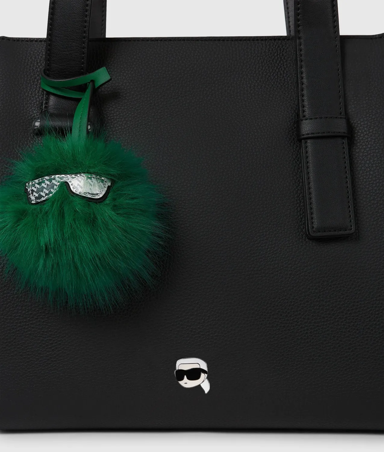 Karl Lagerfeld Ikon Pebble Large Charm Tote Technikleder One Size
