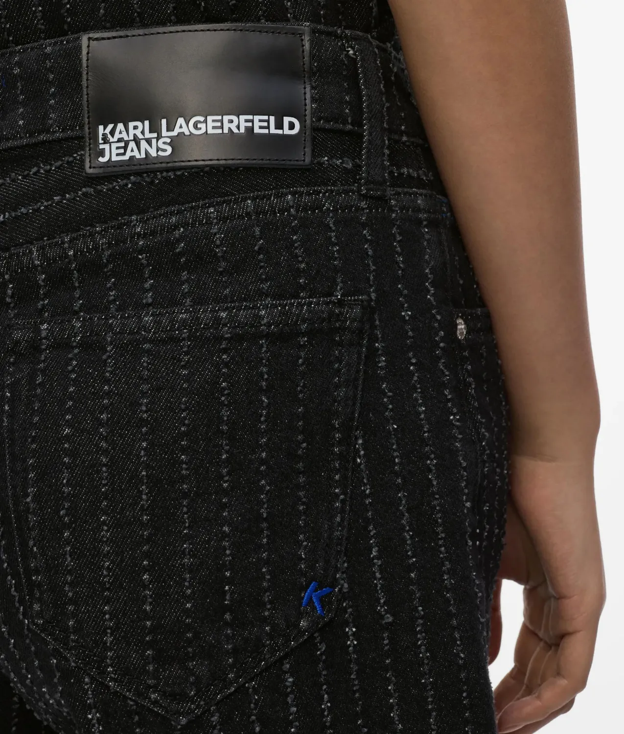 Karl Lagerfeld Jeans Pinstripe Bermuda Denimshorts