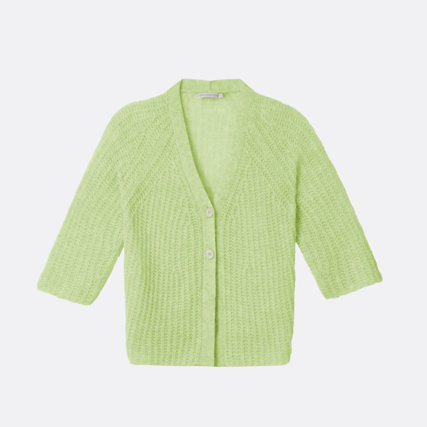 Senatex Alpaka Cardigan Candy Strukturstrick