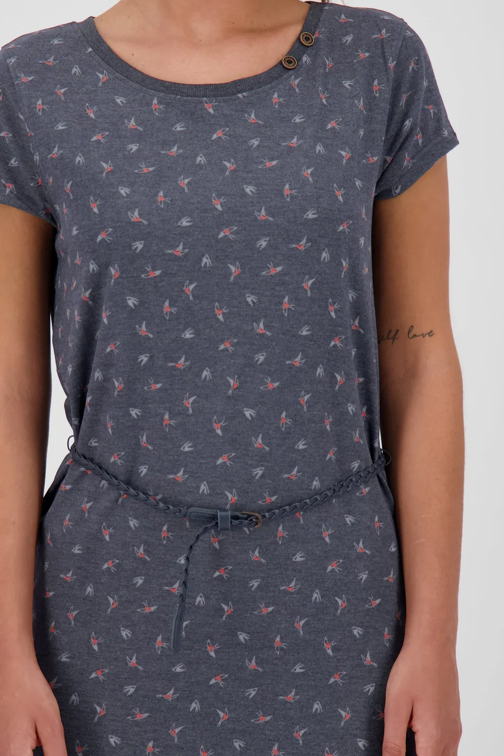 Alife & Kickin CocoAK Dress Dunkelblau Damen Jerseykleid
