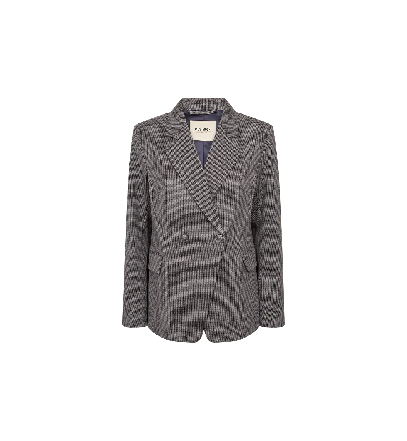 Mos Mosh MMBethie Case Blazer Karo Dunkelcamel