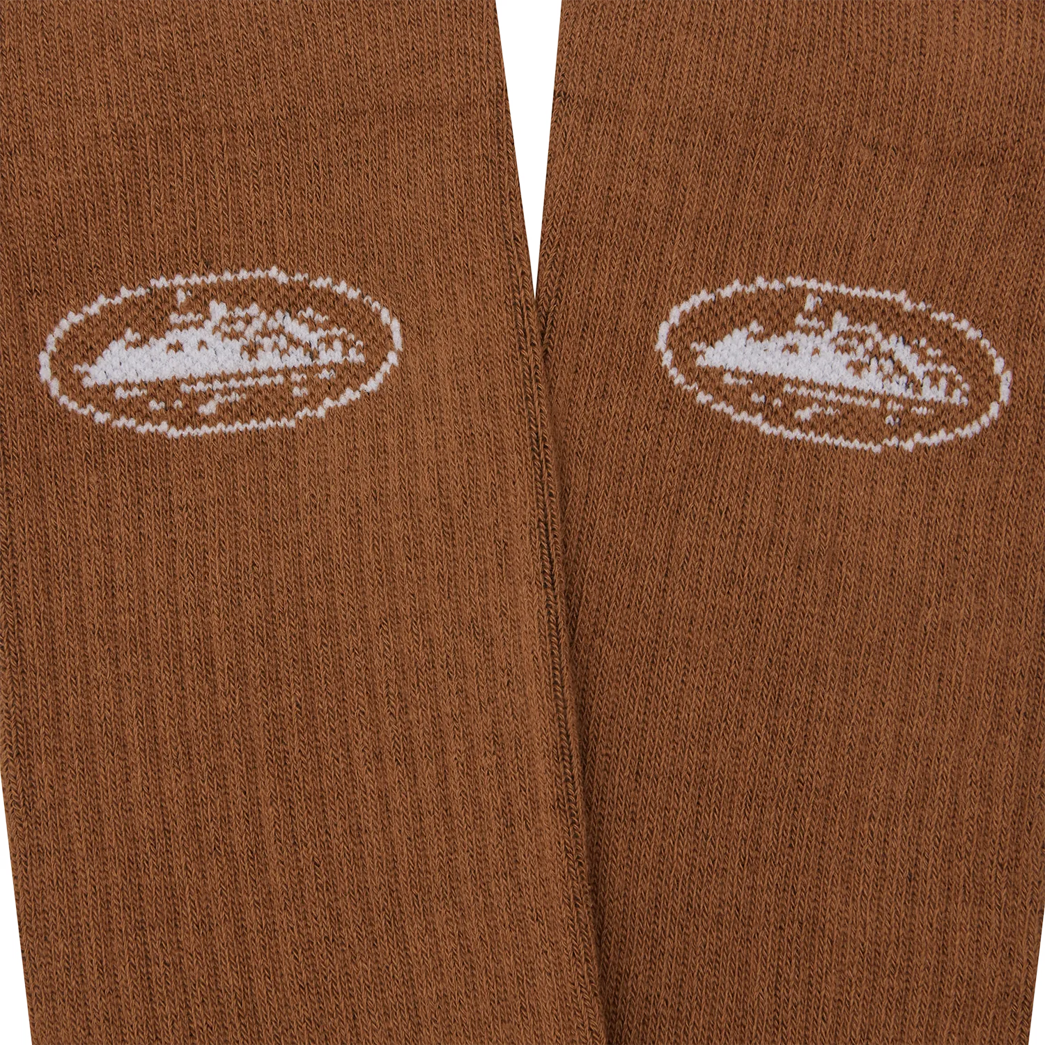 Corteiz Alcatraz Socken 2er Pack braun Baumwolle