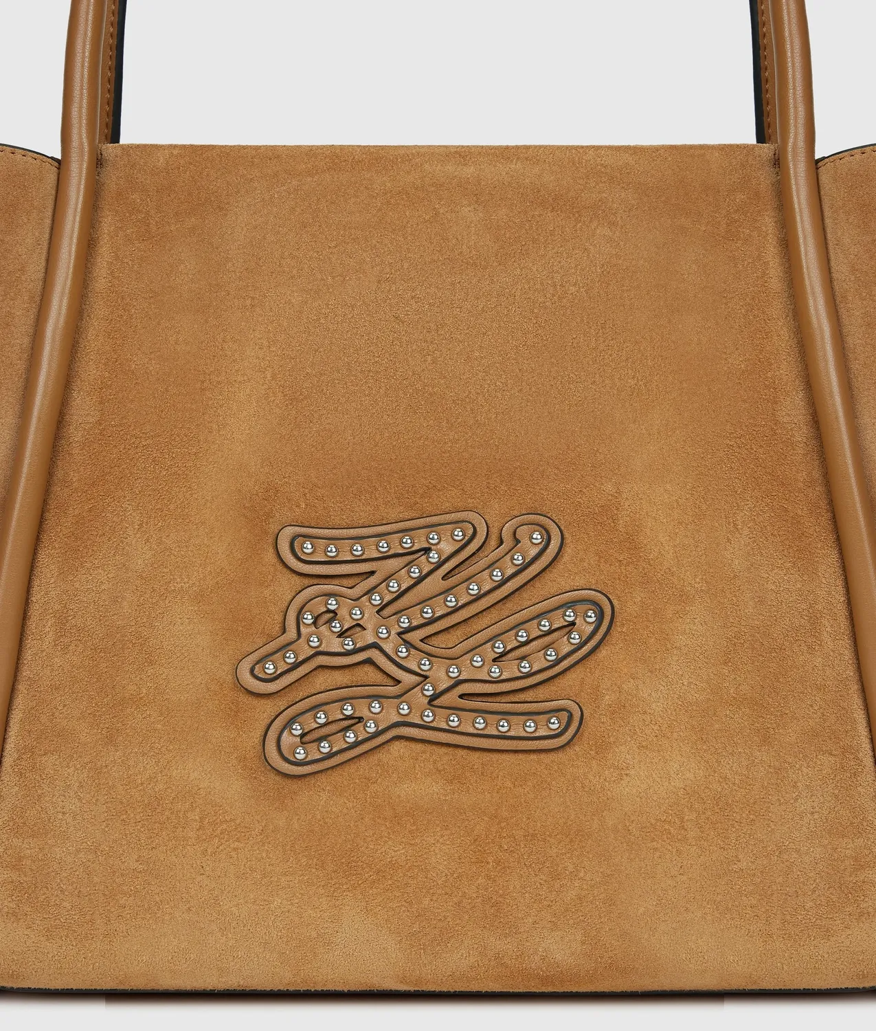 Karl Lagerfeld K/Autograph Patch Tote Wildleder