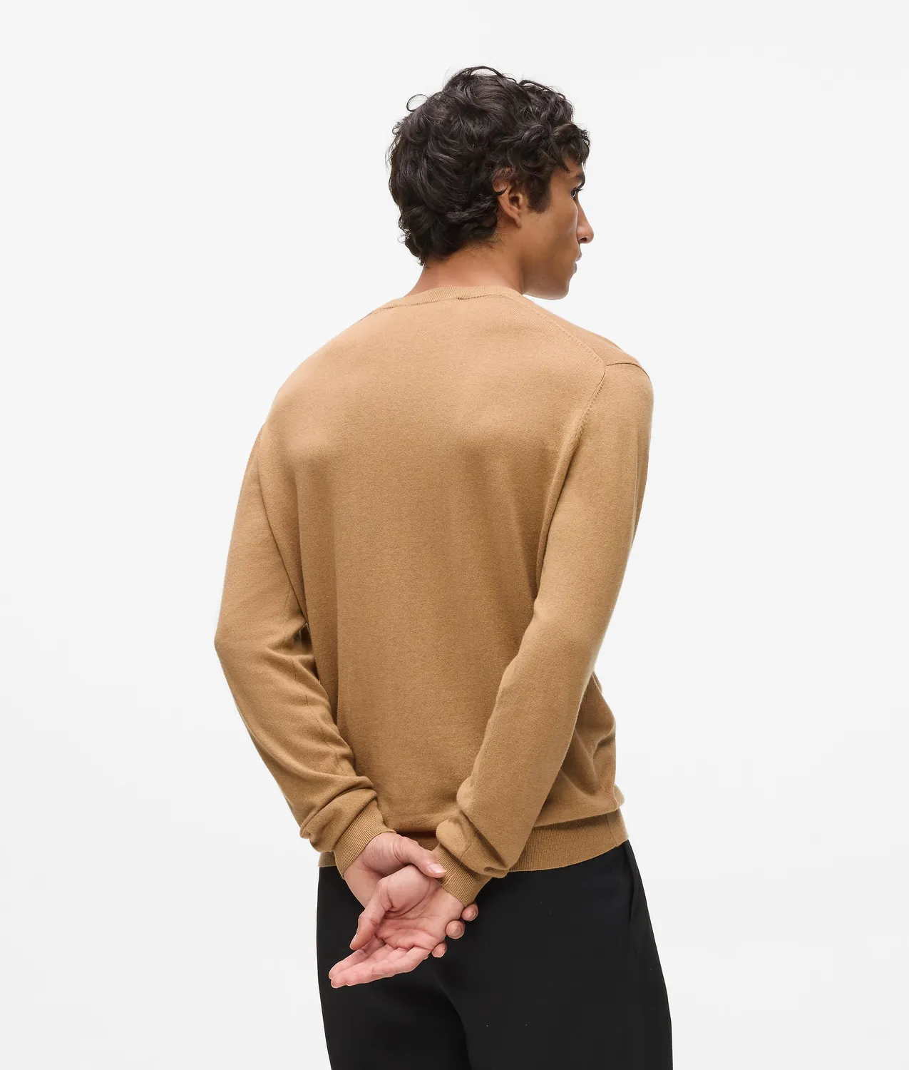 Karl Lagerfeld Crewneck Strickpullover mit Monogramm