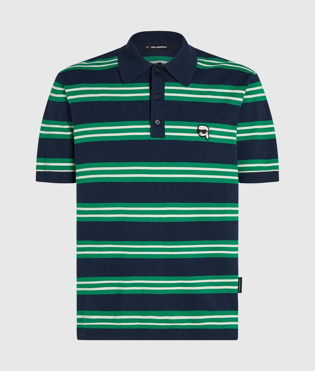 Karl Lagerfeld Ikon Stripe Poloshirt Herren Baumwolle gestreift
