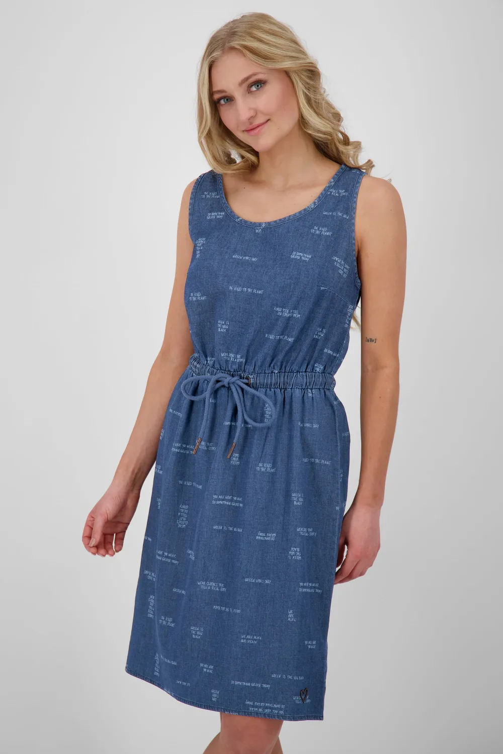 Alife & Kickin DojaAK Kleid Damen dunkelblau Denim