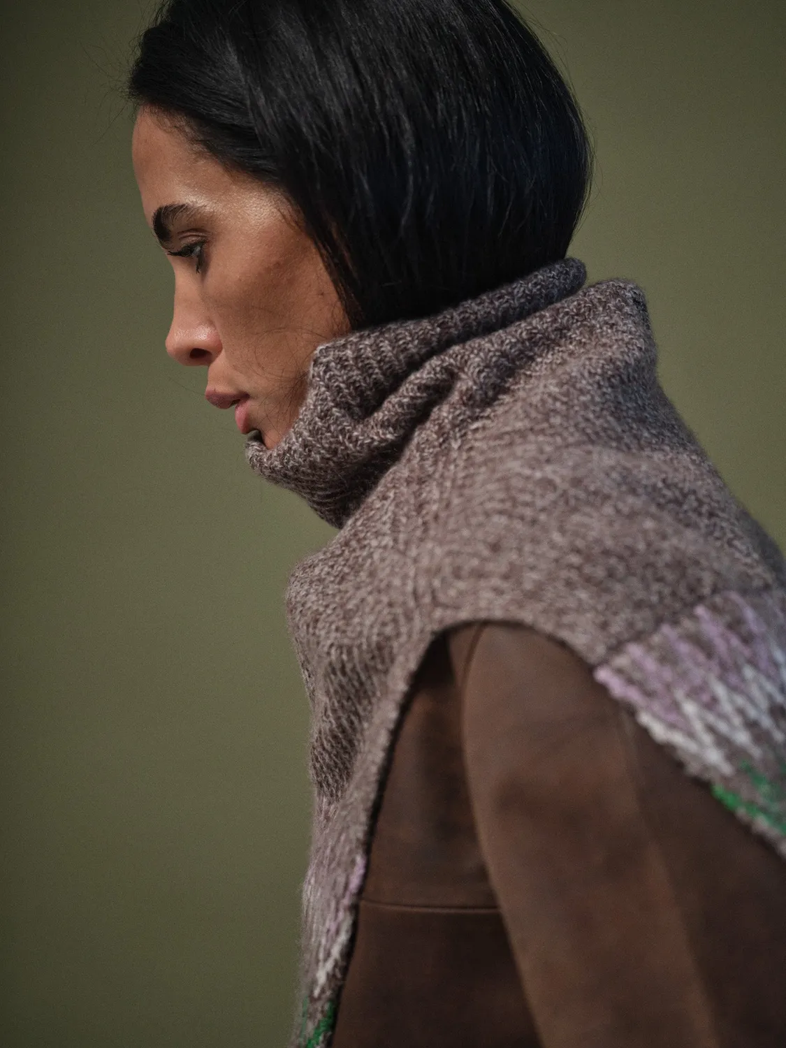 Mos Mosh MMHDarling Knit Tube Loop Jacquard Braun