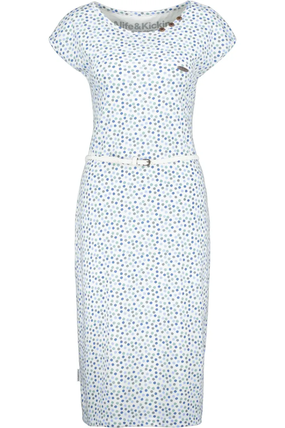 Alife & Kickin MelliAK Kleid weiß Alloverprint