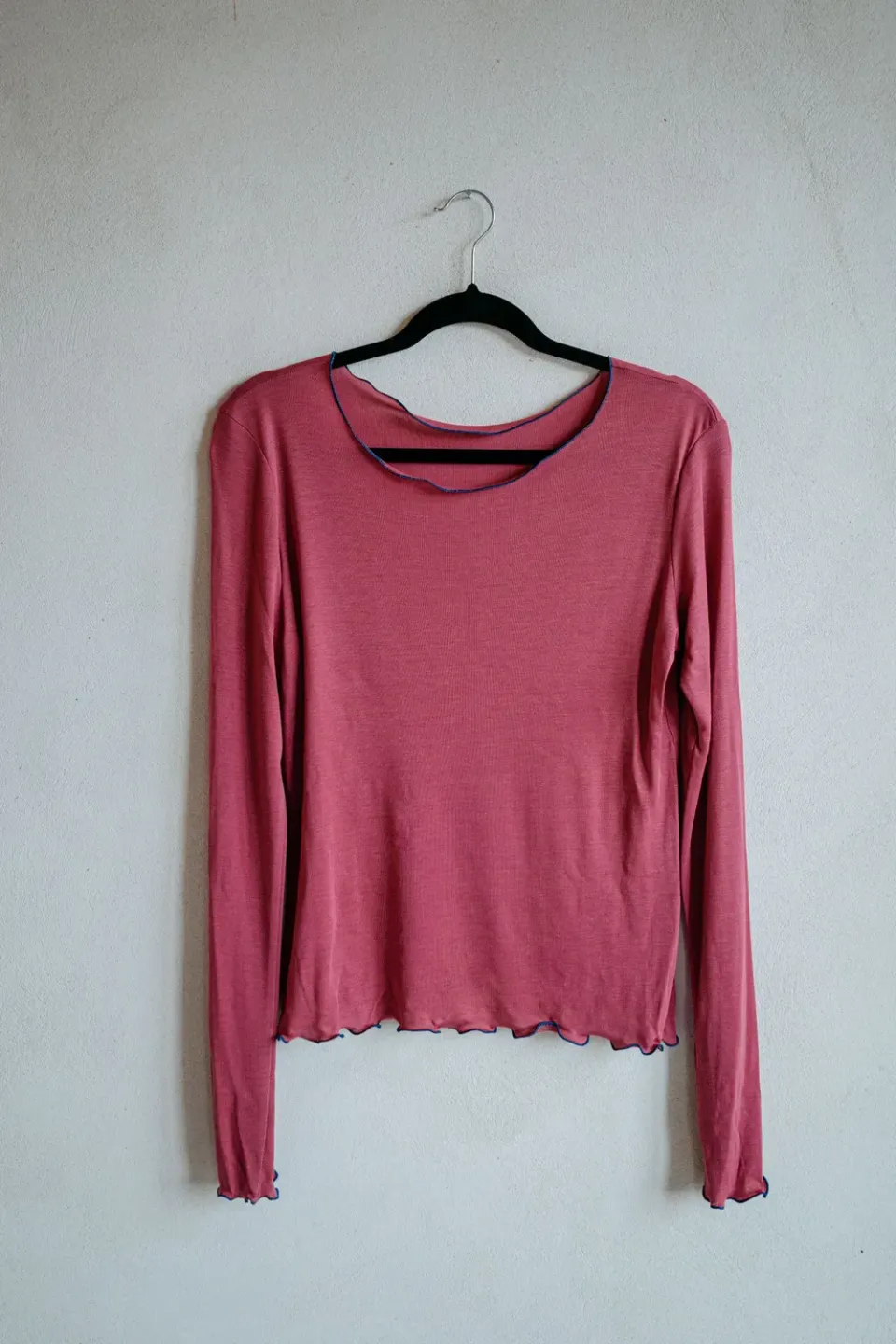 isarti Girato Shirt Cassis Langarm Tencel
