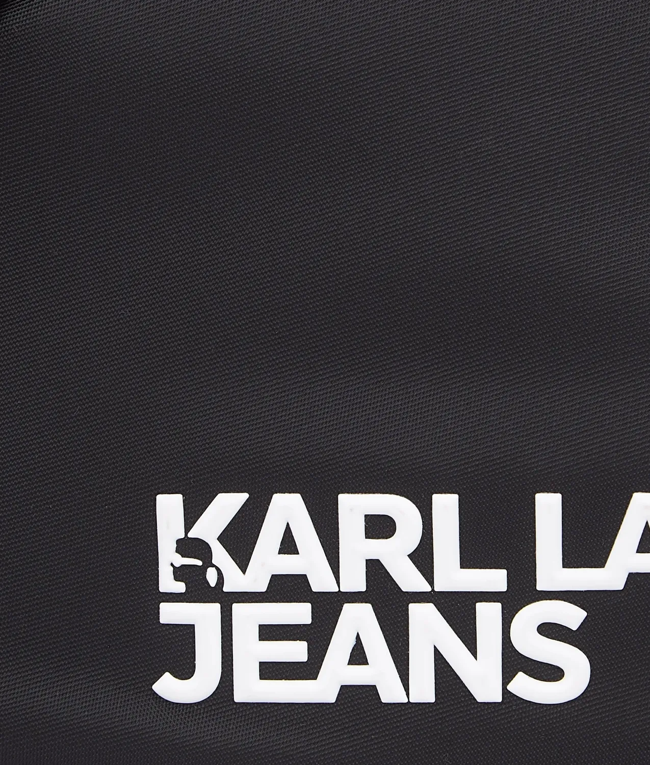 Karl Lagerfeld KL Jeans Nylon Crossbody Umhängetasche schwarz