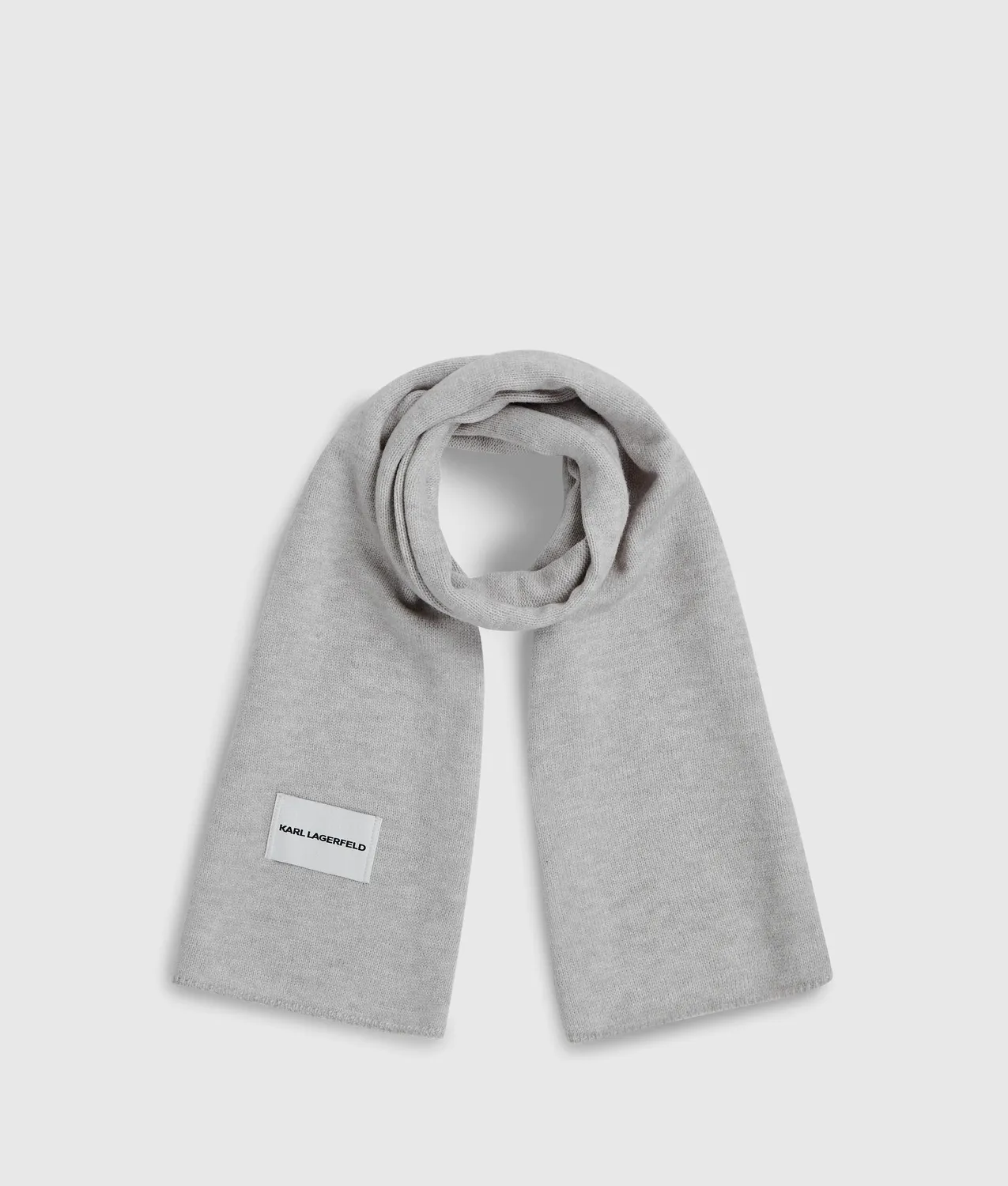 Karl Lagerfeld Logo Schal Jersey gestrickt