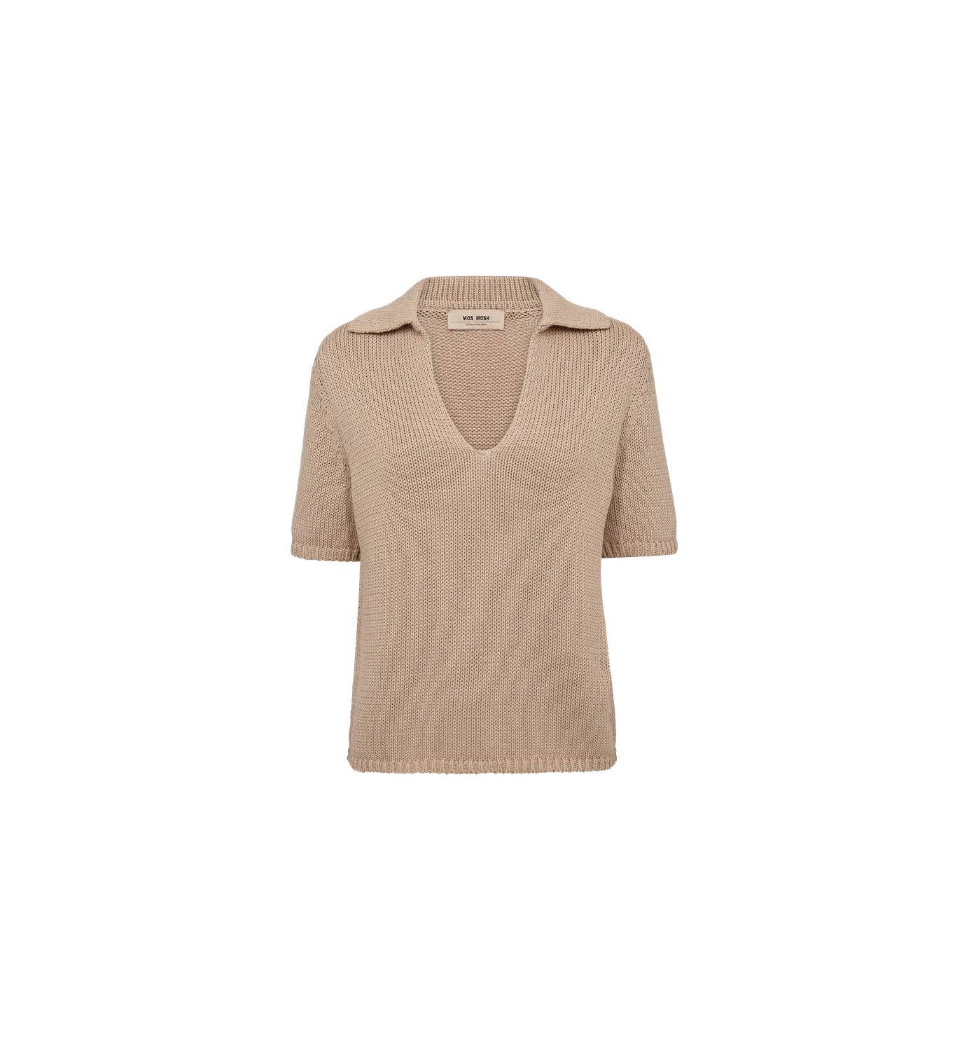 Mos Mosh MMArin Cotton Knit Stricktop Doeskin Bio-Baumwolle