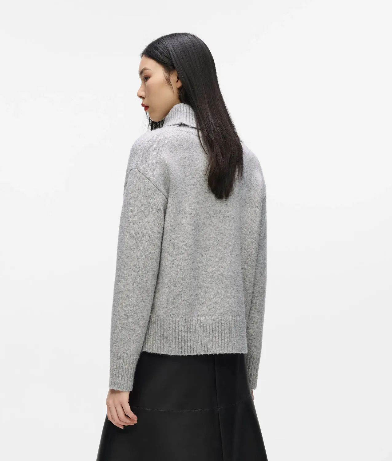 Karl Lagerfeld Rollkragenpullover Wolle Soutache