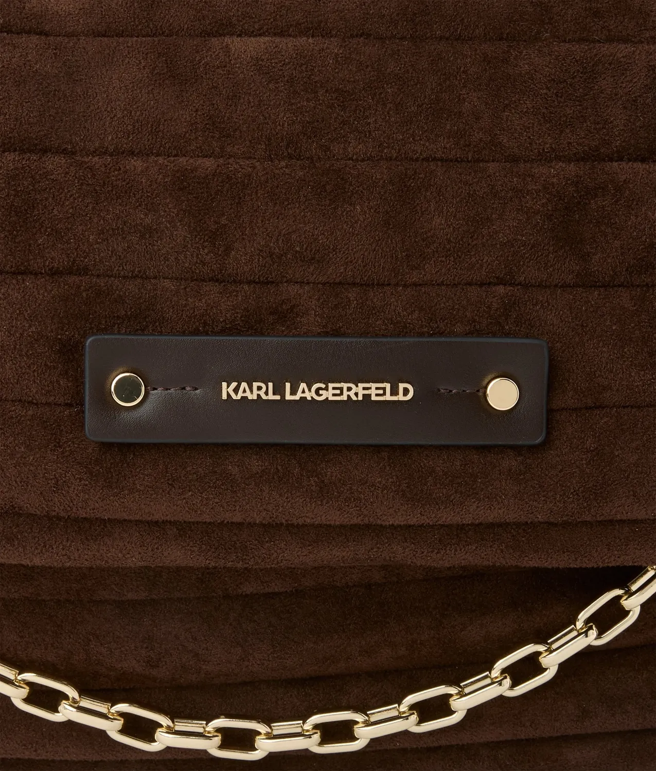 Karl Lagerfeld K/Essential Plie Schultertasche Wildlederoptik