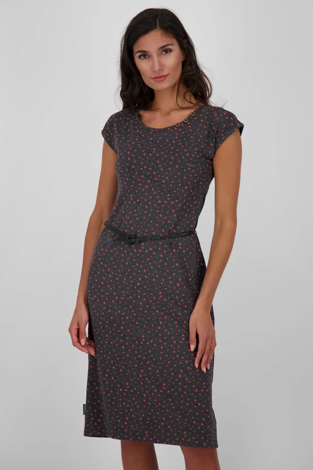 Alife & Kickin MelliAK Dress Schwarz Damen Alloverprint