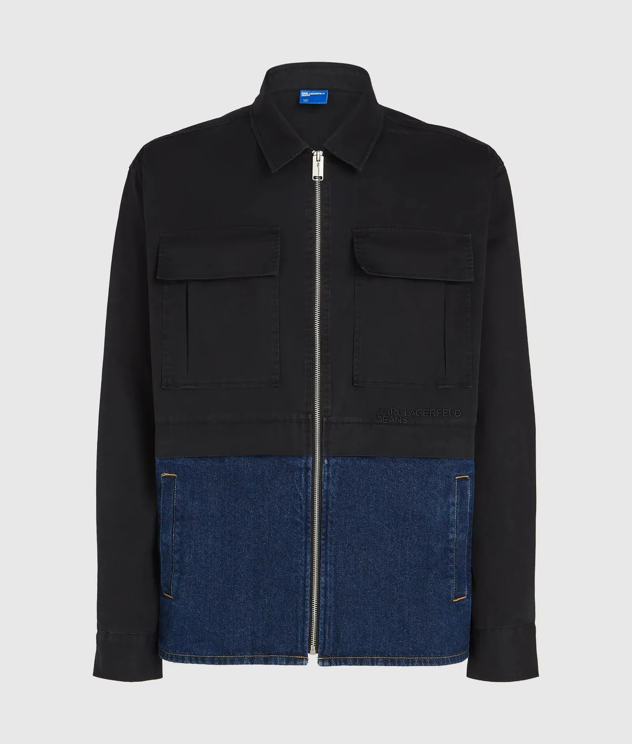 Karl Lagerfeld Jeans Twill Denim Overshirt XS-XXL Brusttaschen