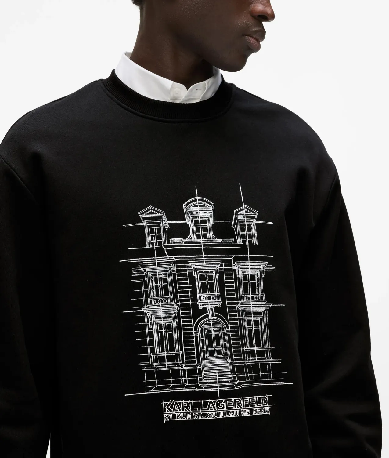 Karl Lagerfeld Maison de Karl Sketch Sweatshirt Bio-Baumwolle