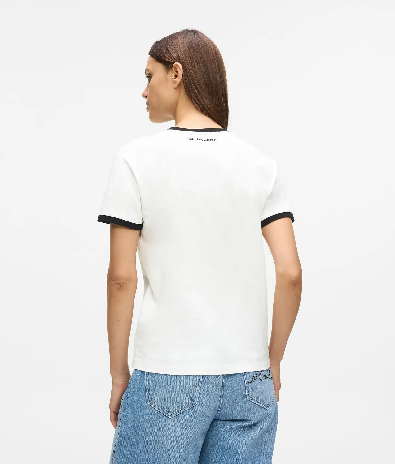 Karl Lagerfeld Karl Charms T-Shirt Damen M Bio-Baumwolle