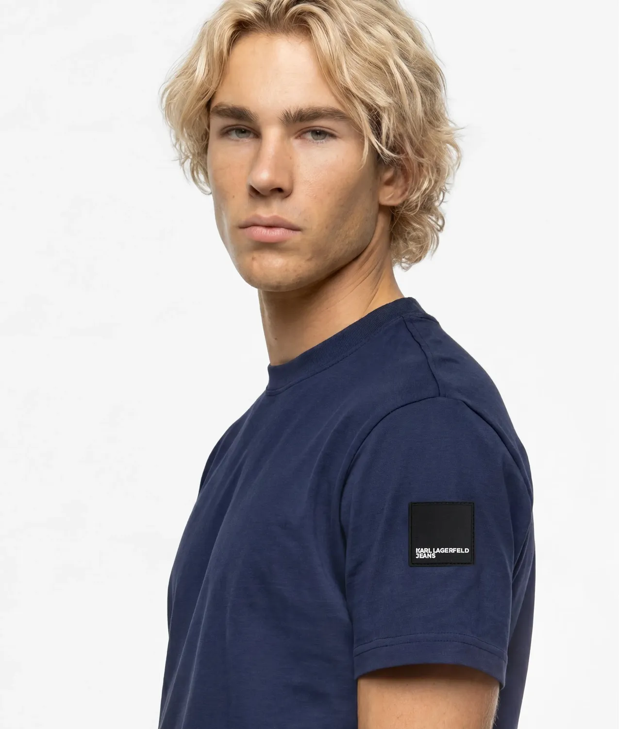 Karl Lagerfeld KL Jeans Patch Logo T-Shirt Baumwolle