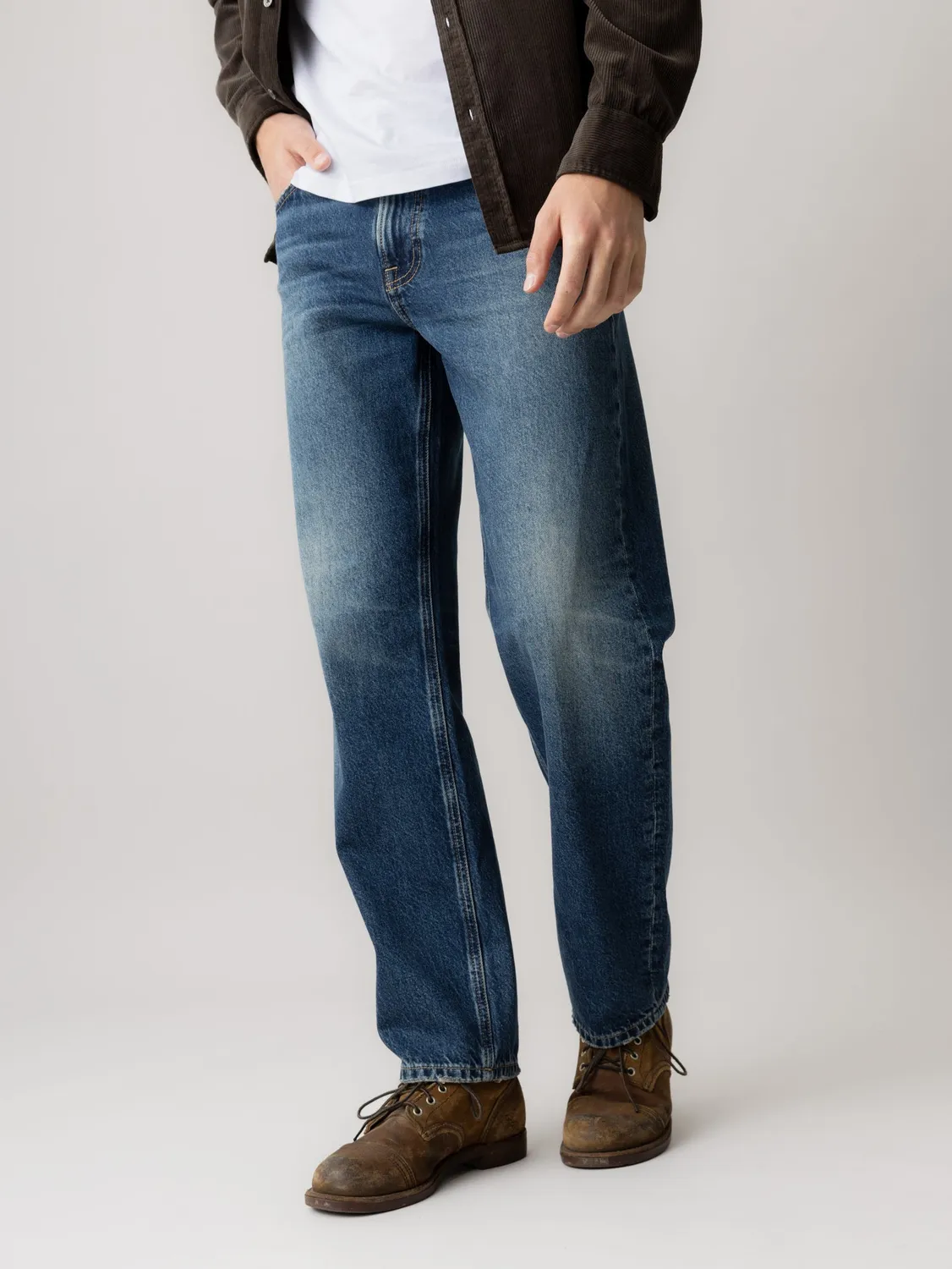 Mos Mosh MMGSteve Siena Jeans Wide Leg Vintage Blue Baumwolle