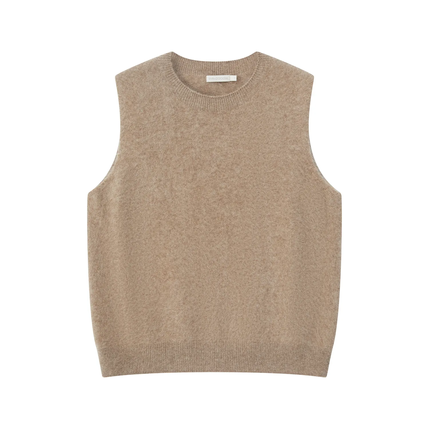 Senatex Pullunder gebrusht Hazelnut ärmellos Gr M