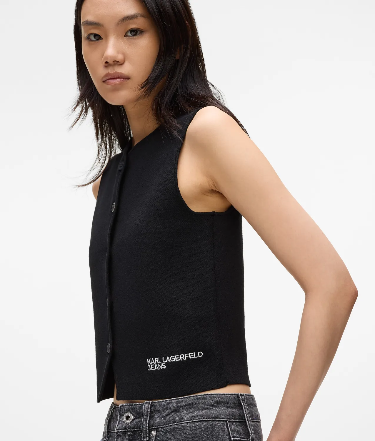 Karl Lagerfeld KL Jeans Strickweste Damen tailliert