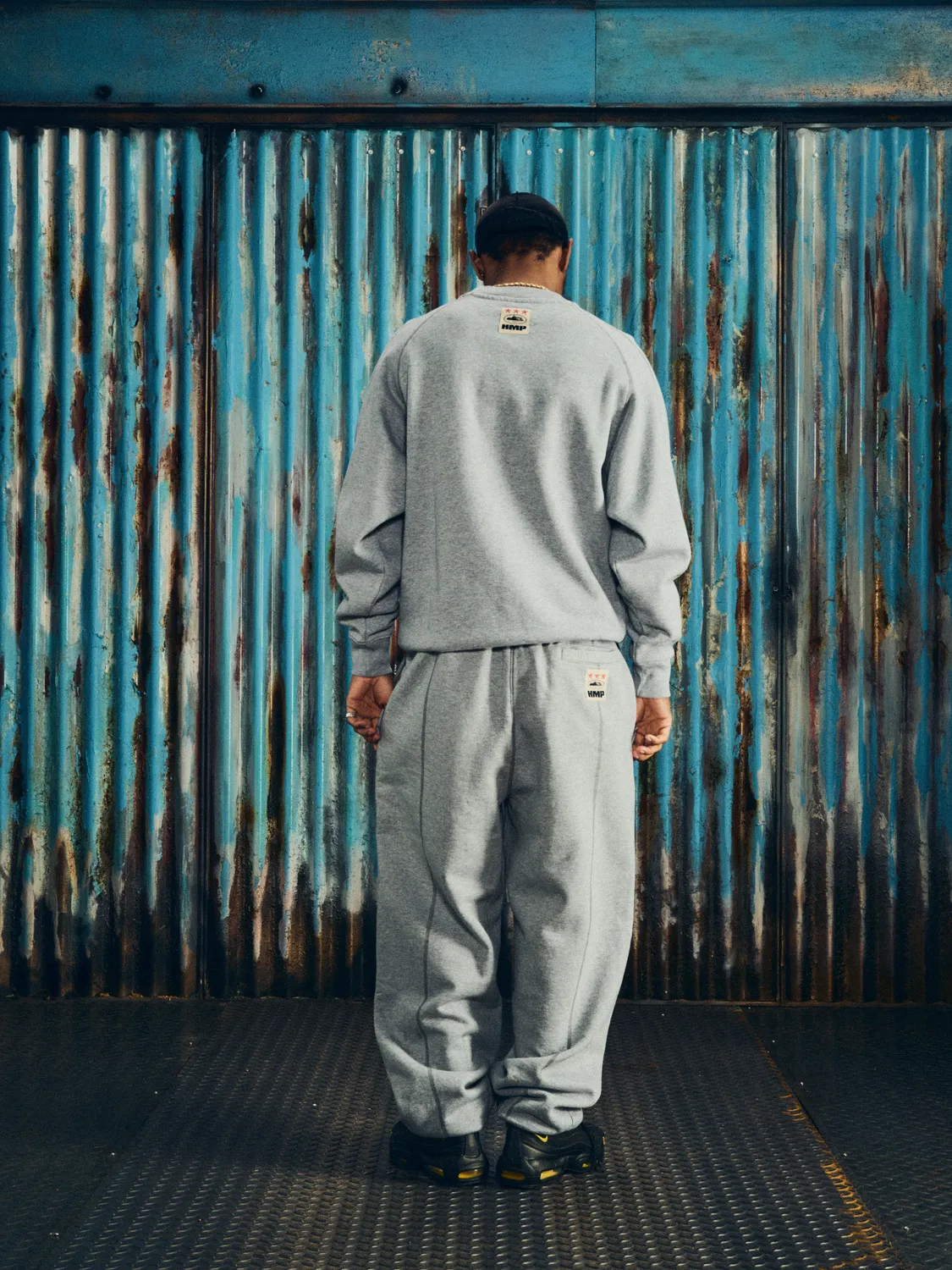 Corteiz HMP Open Hem Jogginghose Heather Grey Baumwolle