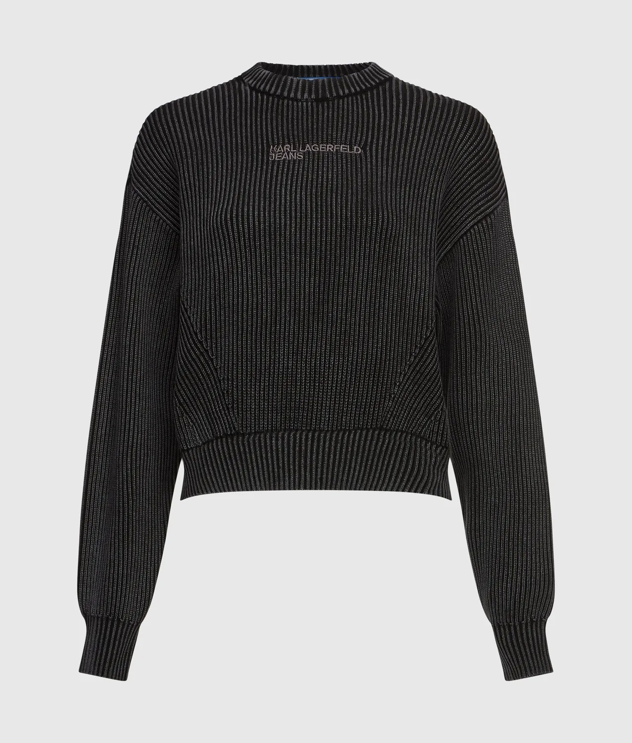 Karl Lagerfeld KL Jeans Washed Pullover Ripstrick Damen