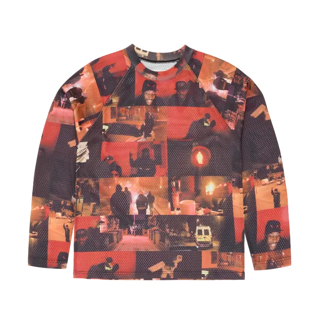 Corteiz It Ain't Safe Mesh Jersey Multi Allover-Print