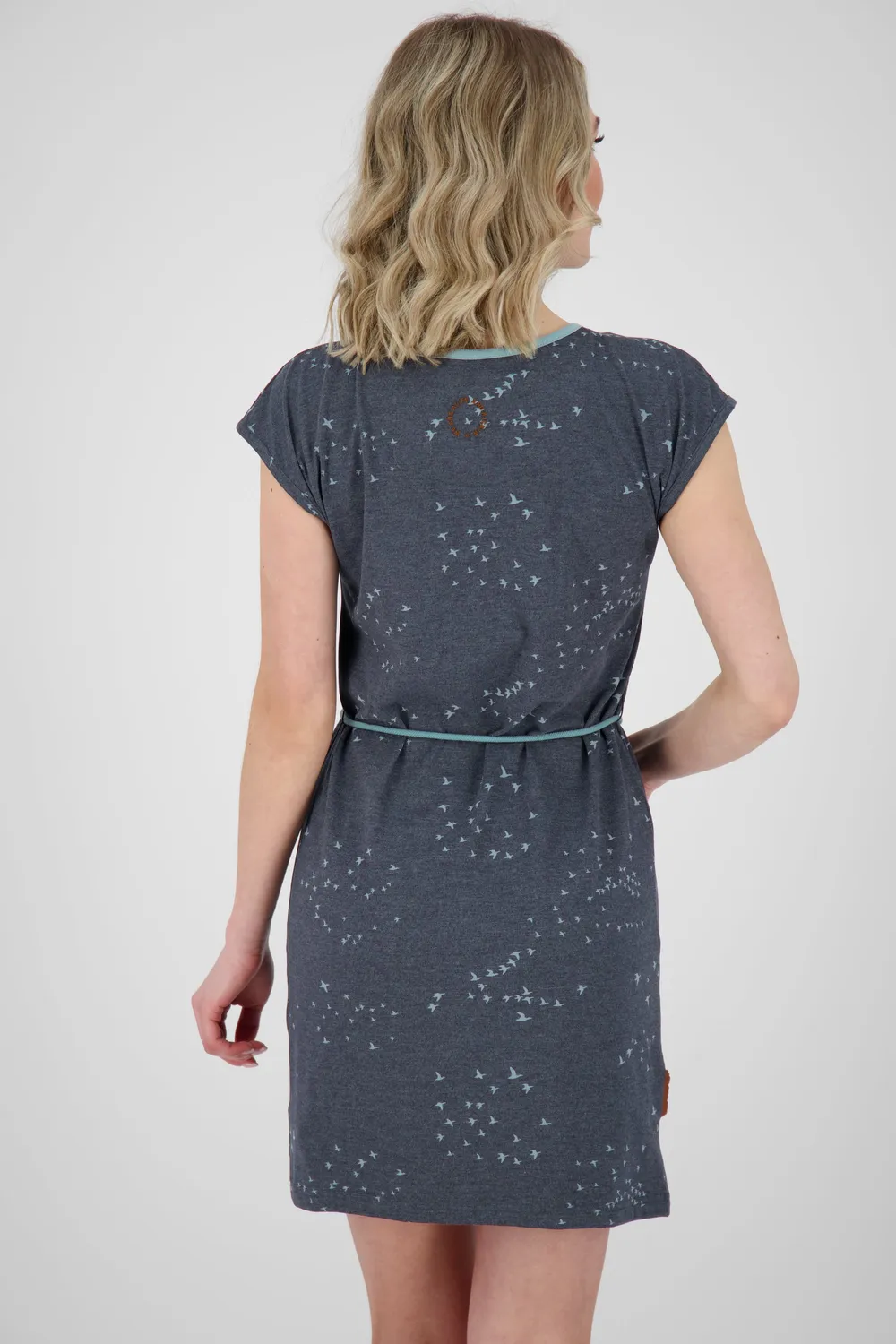 Alife & Kickin EllenAK B Jerseykleid Blau Gemustert Damen