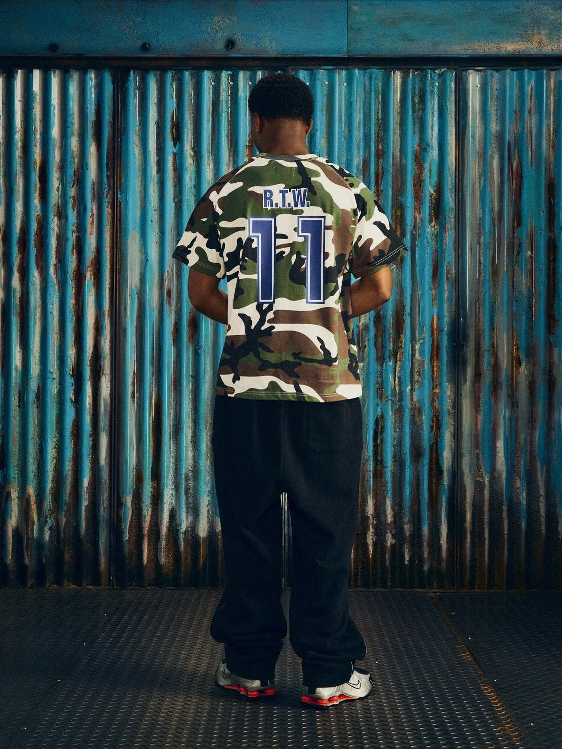 Corteiz Giapponese Jersey Woodland Camo Baumwolle