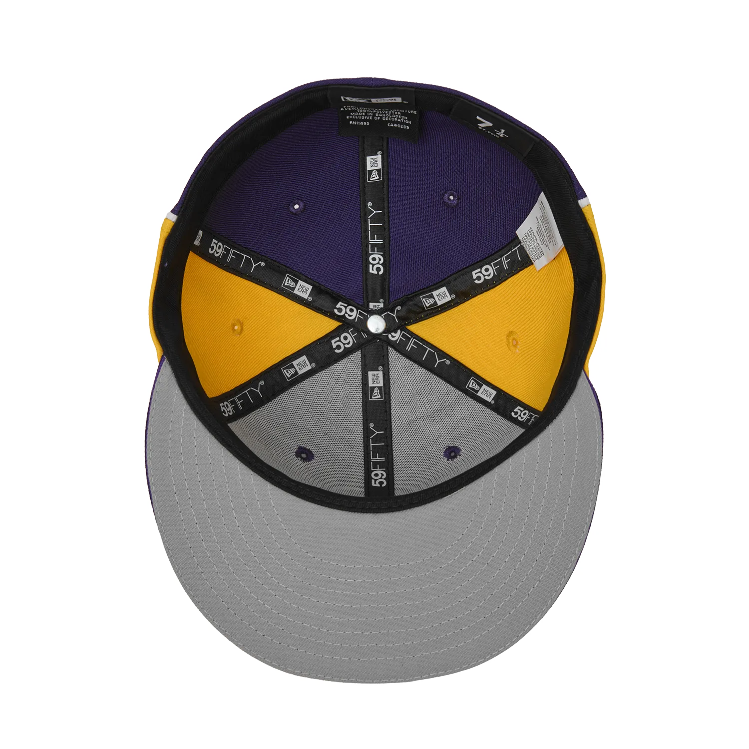 Corteiz Pirate Radio New Era Cap Lila Gold Fitted