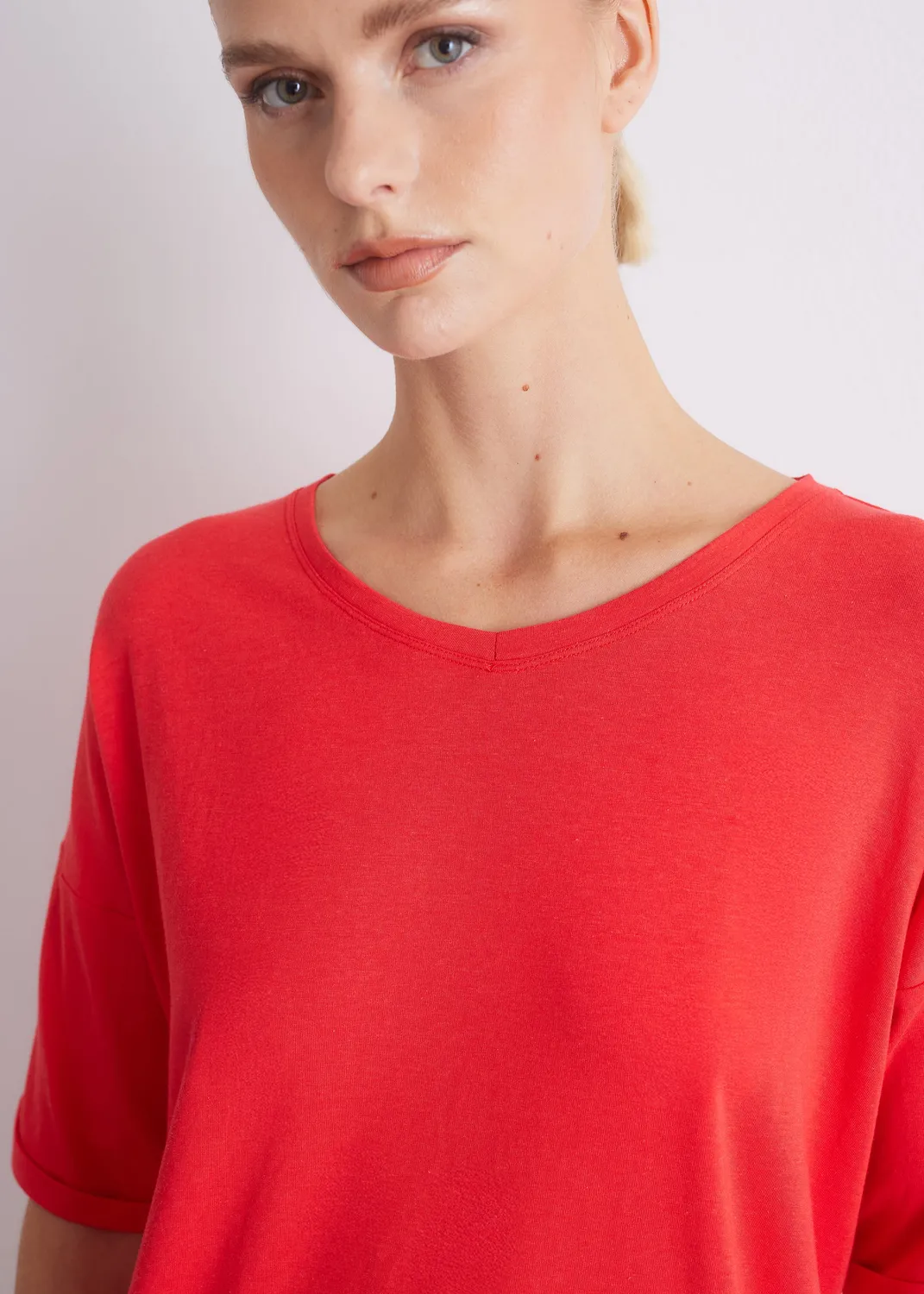 Senatex Shirt Viskose-Baumwoll-Mix Off-White locker
